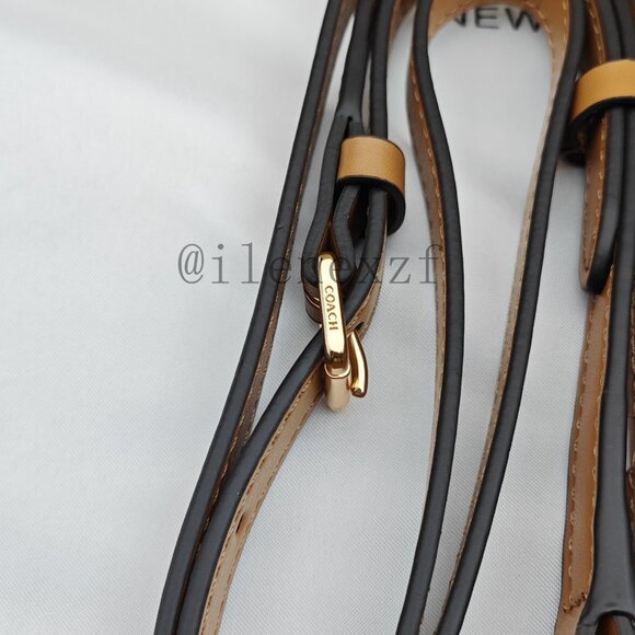 Coach Teri Straw Shoulder Bag - Picture 2 of 12